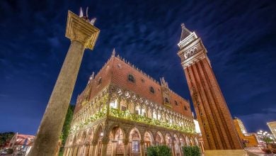 World Showcase Italy at Night