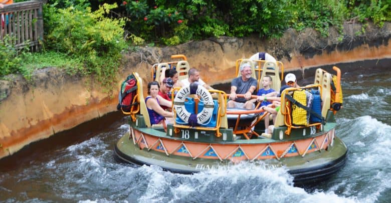 Family on Kali River Rapids in Disney's Animal Kingdom