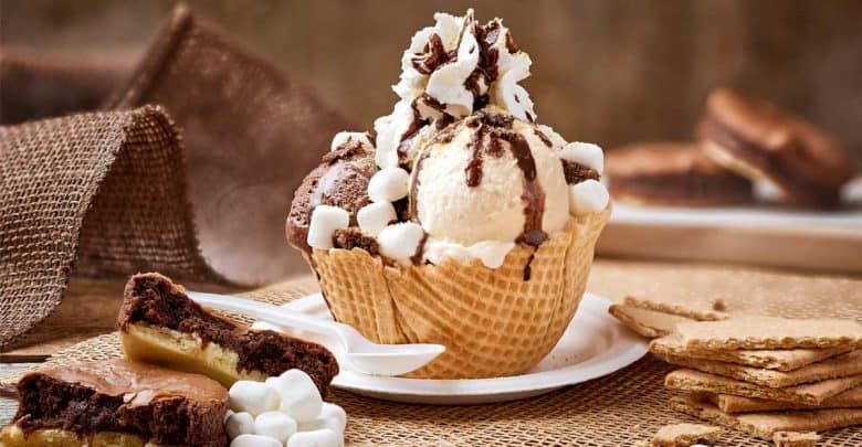 Smores Brownie Sundae