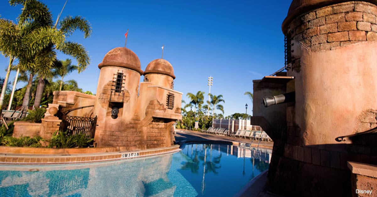 Disney's Caribbean Beach Resort Pool Area