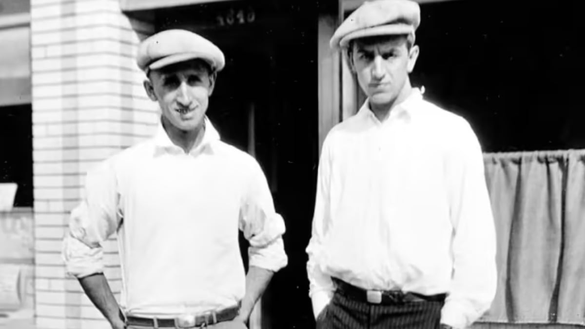Walt and Roy when they were young