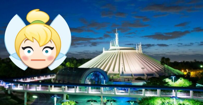 space mountain with tinker belle