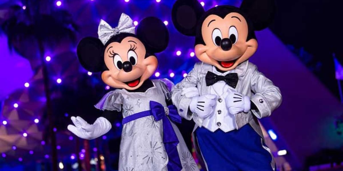Mickey and Minnie in Disney100