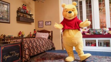Winnie The Pooh meet and greet at the UK Pavilion, Epcot
