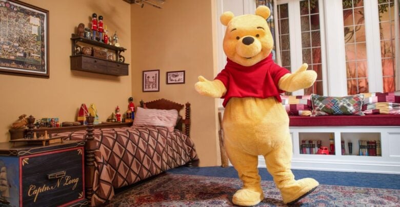 Winnie The Pooh meet and greet at the UK Pavilion, Epcot