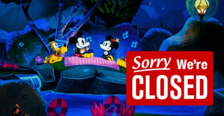 Disney attraction closed