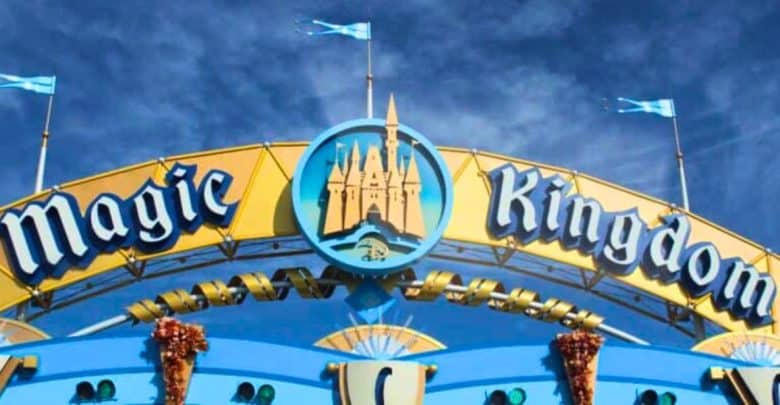Entrance sign of Magic Kingdom