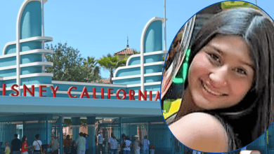 Left: Sleeping Beauty Castle at Disneyland Park, Right: Annie Kathleen, 16, who went missing after visiting Disney California Adventure