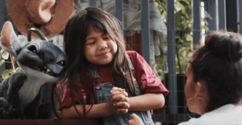 Maia Kealoha as Lilo in Disney's live-action Lilo & Stitch