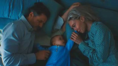 Mr Fantastic, Invisible Woman and baby Franklin in the new Fantastic Four trailer.