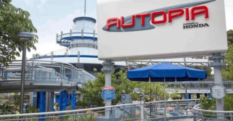 Entrance to Autopia at Disneyland