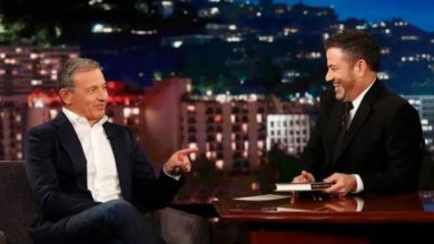 Jimmy Kimmel sits with Bob Iger on Jimmy Kimmel Live!