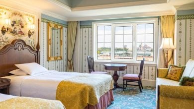 Elegant hotel room at Tokyo Disneyland Hotel