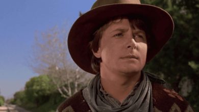 Michael J Fox in 'Back to the Future Part III'
