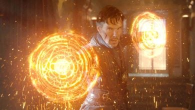 Doctor Strange wielding with the Sling Ring