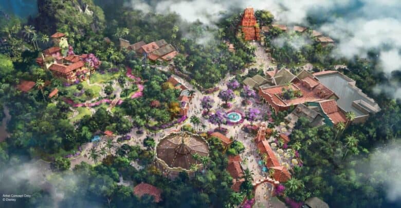 Encanto and Indiana Jones lands Animal Kingdom Tropical Americas