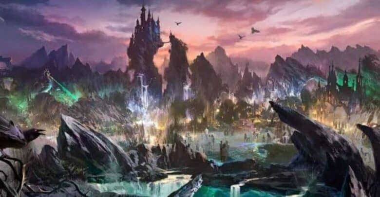 Concept art of the new Villains Land coming to Walt Disney World's Magic Kingdom
