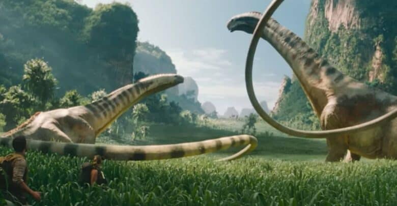 Two sauropods in 'Jurassic World Rebirth'