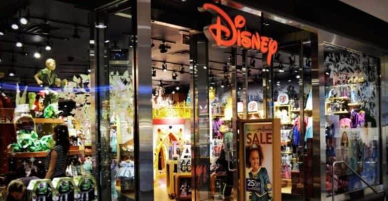 Disney Store entrance in a mall in Canada