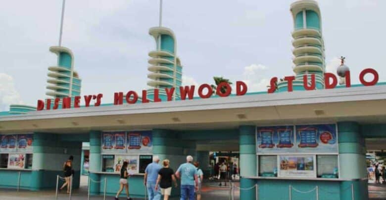 Art Deco entrance gates at Disney’s Hollywood Studios.