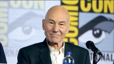 Patrick Stewart appearing at San Diego Comic-Con as Professor X.