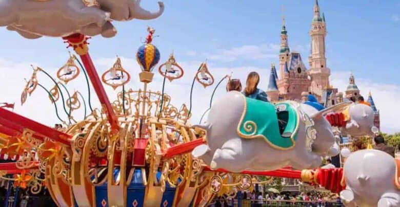 Dumbo the Flying Elephant at Shanghai Disneyland.