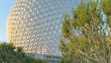 Spaceship Earth at Disney World.