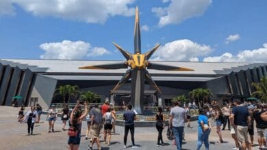 Nova Corps Starblaster at Guardians of the Galaxy: Cosmic Rewind in EPCOT.