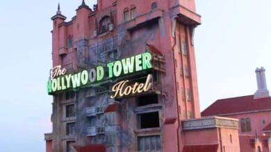 The Twilight Zone Tower of Terror at Disney’s Hollywood Studios.