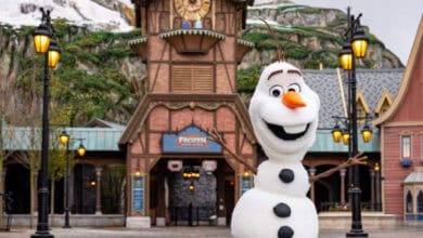 Olaf at Frozen Ever After in EPCOT.