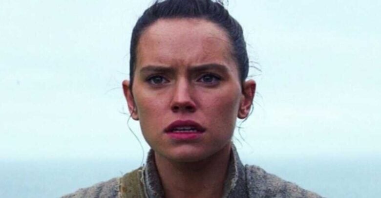 Rey from the Star Wars sequel trilogy at Star Wars: Galaxy’s Edge.