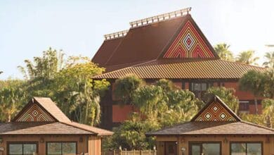Longhouses at Disney’s Polynesian Village Resort.