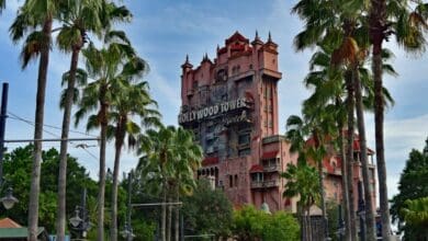 The Twilight Zone Tower of Terror at Disney’s Hollywood Studios.